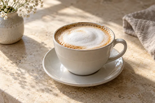 Ceașcă de cappuccino cu spumă de lapte