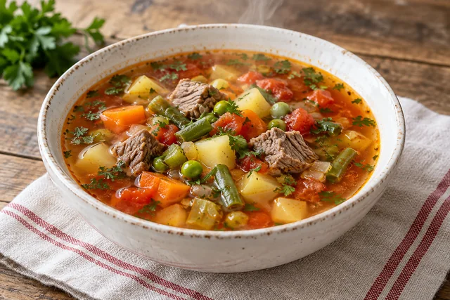 Ciorbă de văcuță cu legume