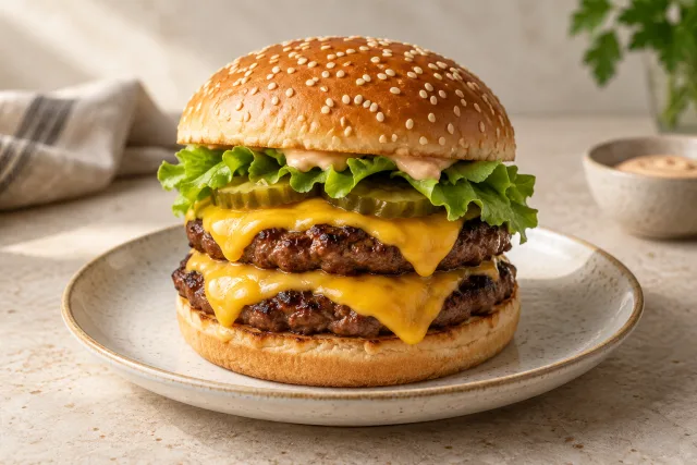 Cheeseburger de la McDonald's — imagine editorială