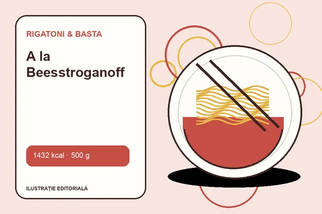 A la Beesstroganoff de la Rigatoni & Basta — ilustrație editorială unică