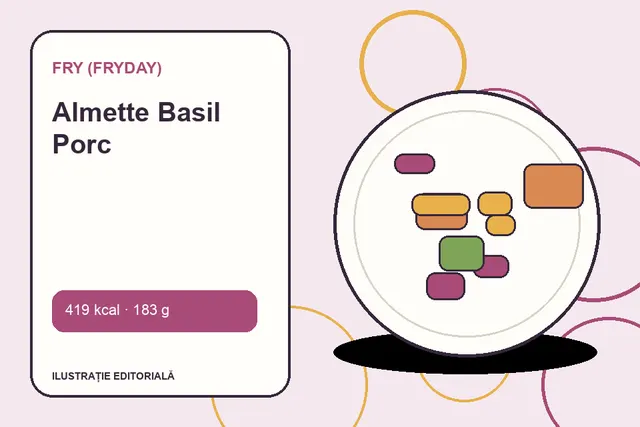 Almette Basil Porc de la FRY (FryDay) — ilustrație editorială unică