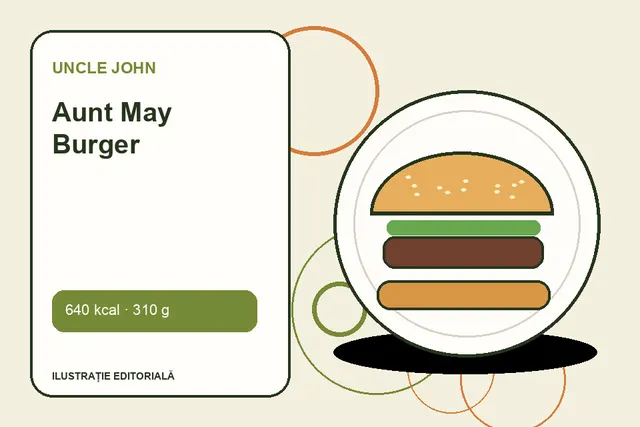 Aunt May Burger de la Uncle John — ilustrație editorială unică