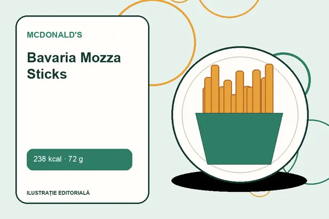 Bavaria Mozza Sticks de la McDonald's — ilustrație editorială unică