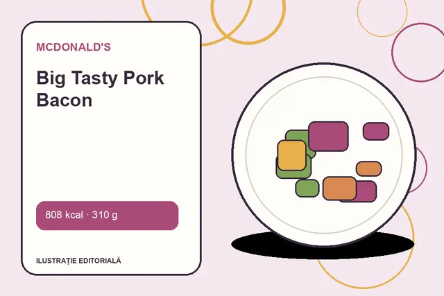 Big Tasty Pork Bacon de la McDonald's — ilustrație editorială unică