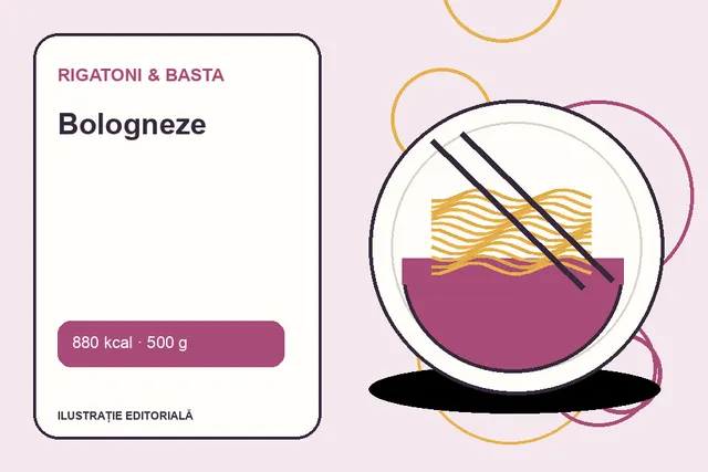 Bologneze de la Rigatoni & Basta — ilustrație editorială unică