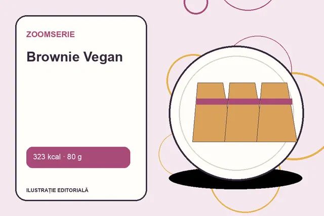 Brownie Vegan de la Zoomserie — ilustrație editorială unică