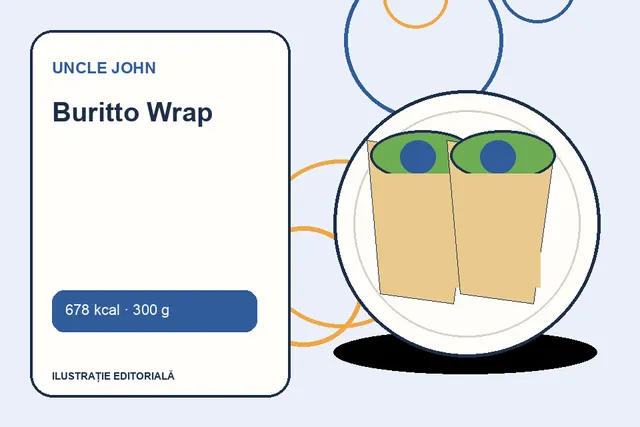 Buritto Wrap de la Uncle John — ilustrație editorială unică