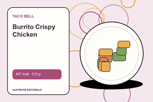 Burrito Crispy Chicken de la Taco Bell — ilustrație editorială unică