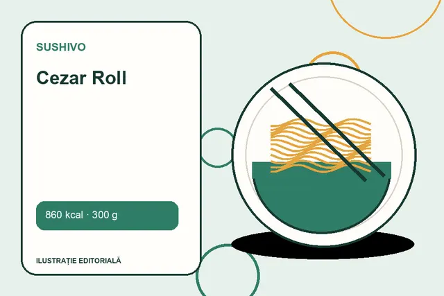 Cezar Roll de la Sushivo — ilustrație editorială unică