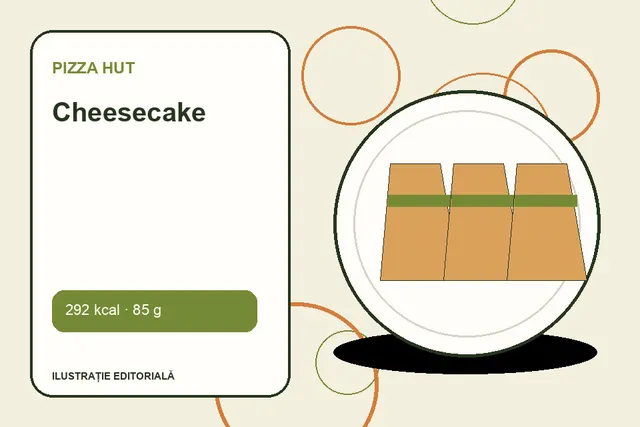 Cheesecake de la Pizza Hut — ilustrație editorială unică