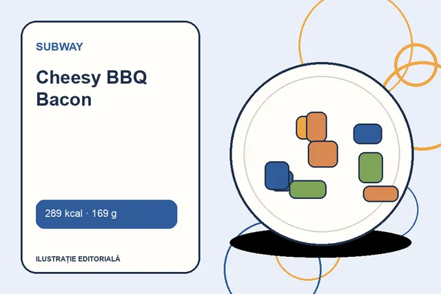 Cheesy BBQ Bacon de la Subway — ilustrație editorială unică