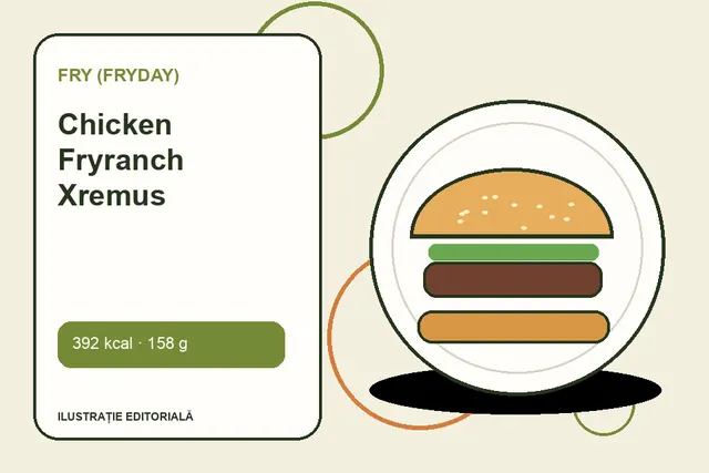 Chicken Fryranch Xremus de la FRY (FryDay) — ilustrație editorială unică