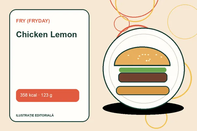 Chicken Lemon de la FRY (FryDay) — ilustrație editorială unică