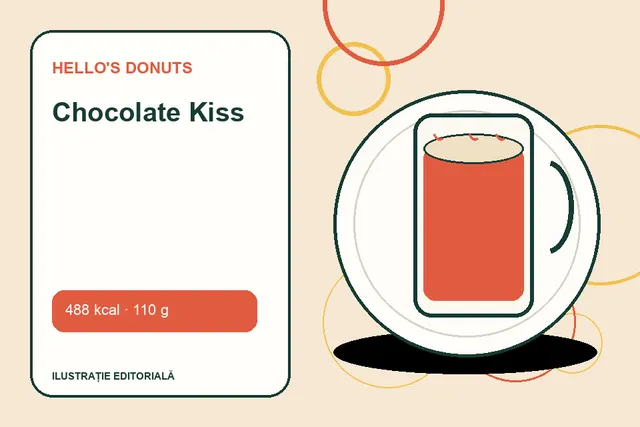Chocolate Kiss de la Hello's Donuts — ilustrație editorială unică