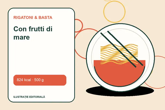 Con frutti di mare de la Rigatoni & Basta — ilustrație editorială unică
