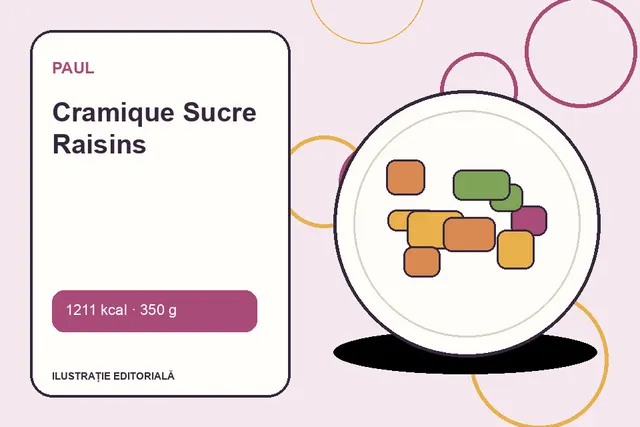 Cramique Sucre Raisins de la Paul — ilustrație editorială unică