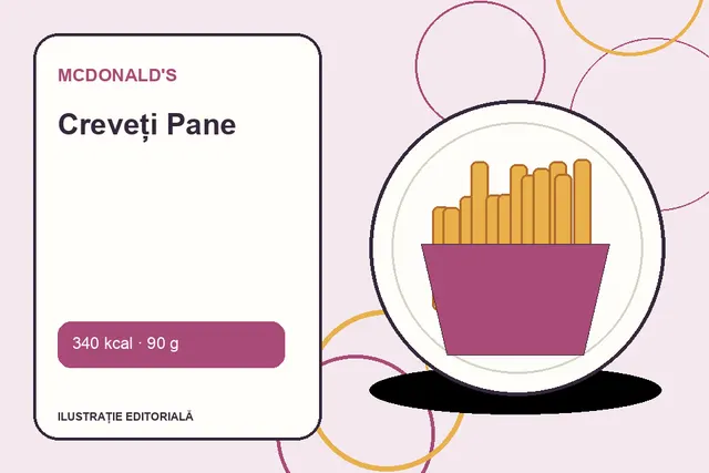 Creveți Pane de la McDonald's — ilustrație editorială unică