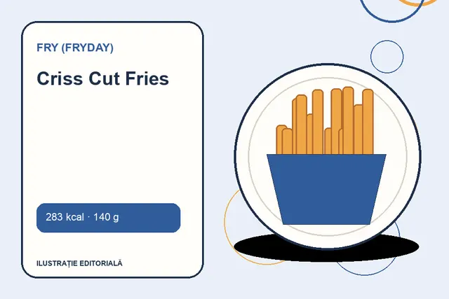 Criss Cut Fries de la FRY (FryDay) — ilustrație editorială unică