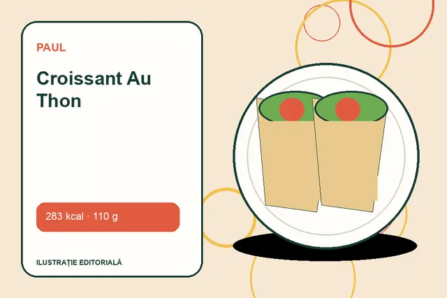 Croissant Au Thon de la Paul — ilustrație editorială unică