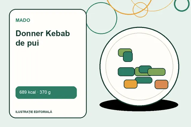 Donner Kebab de pui de la MADO — ilustrație editorială unică