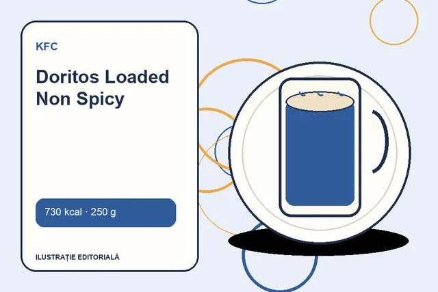 Doritos Loaded Non Spicy de la KFC — ilustrație editorială unică