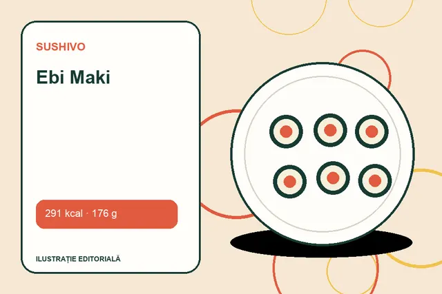 Ebi Maki de la Sushivo — ilustrație editorială unică