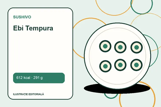 Ebi Tempura de la Sushivo — ilustrație editorială unică