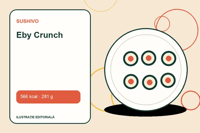 Eby Crunch de la Sushivo — ilustrație editorială unică