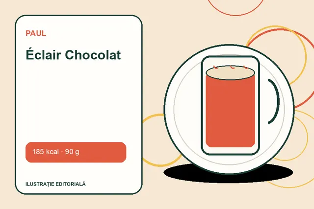 Éclair Chocolat de la Paul — ilustrație editorială unică