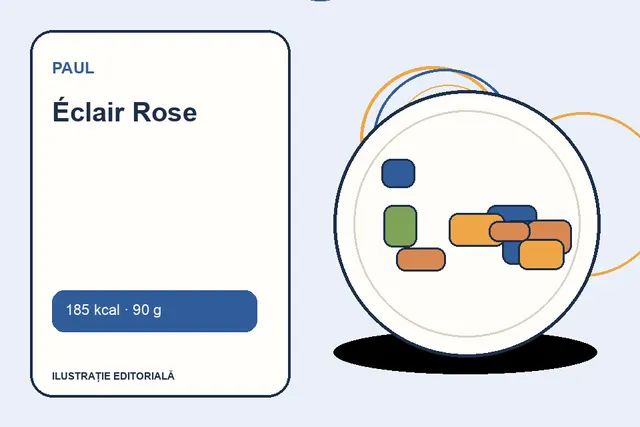 Éclair Rose de la Paul — ilustrație editorială unică