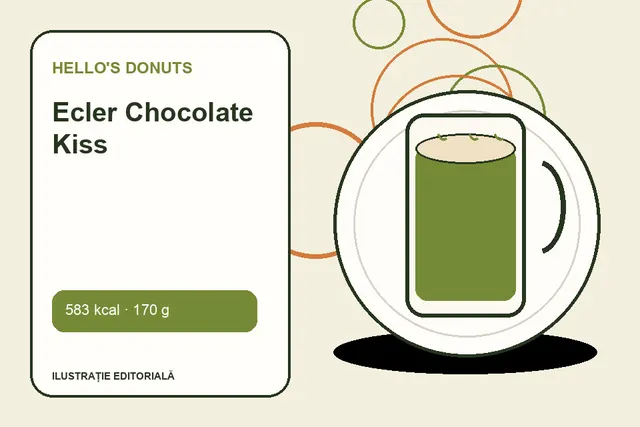 Ecler Chocolate Kiss de la Hello's Donuts — ilustrație editorială unică