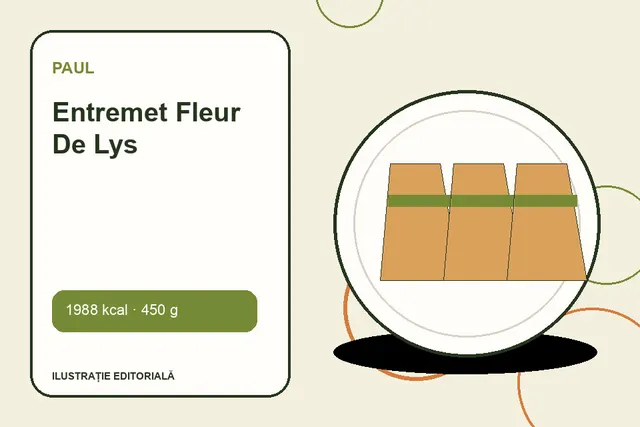 Entremet Fleur De Lys de la Paul — ilustrație editorială unică