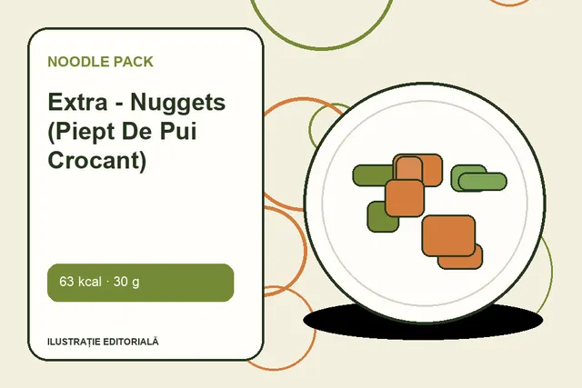 Extra - Nuggets (Piept De Pui Crocant) de la Noodle Pack — ilustrație editorială unică