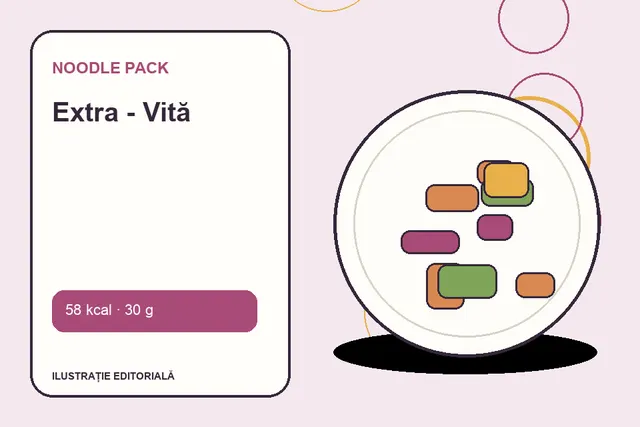 Extra - Vită de la Noodle Pack — ilustrație editorială unică