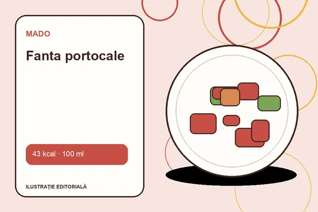 Fanta portocale de la MADO — ilustrație editorială unică