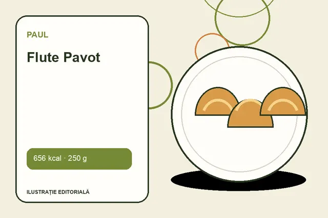 Flute Pavot de la Paul — ilustrație editorială unică