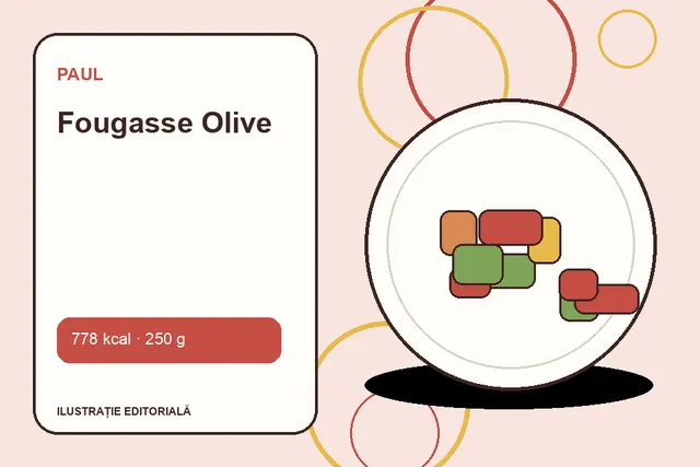 Fougasse Olive de la Paul — ilustrație editorială unică