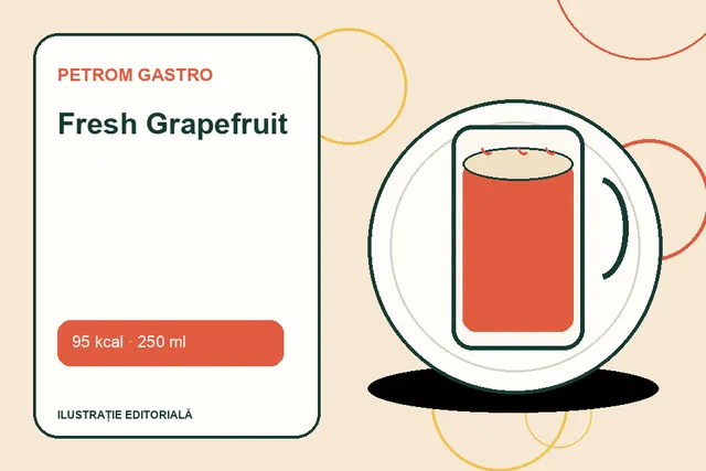 Fresh Grapefruit de la Petrom GASTRO — ilustrație editorială unică