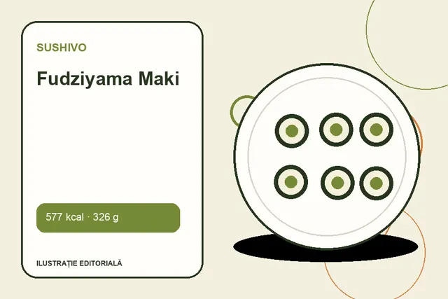 Fudziyama Maki de la Sushivo — ilustrație editorială unică