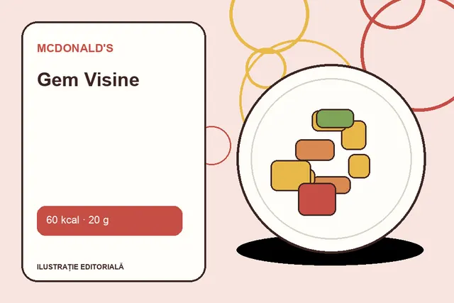 Gem Visine de la McDonald's — ilustrație editorială unică