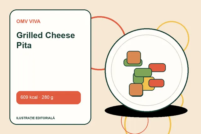 Grilled Cheese Pita de la OMV VIVA — ilustrație editorială unică