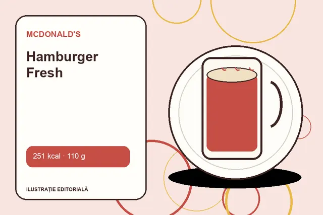 Hamburger Fresh de la McDonald's — ilustrație editorială unică