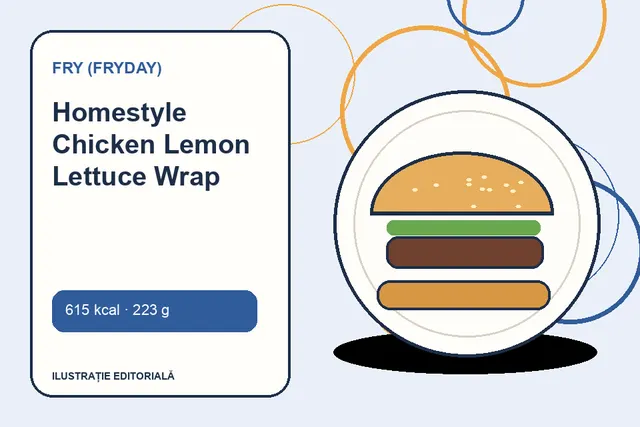 Homestyle Chicken Lemon Lettuce Wrap de la FRY (FryDay) — ilustrație editorială unică