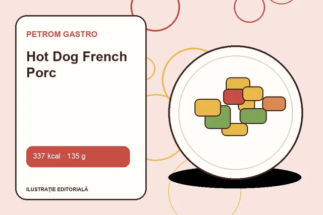Hot Dog French Porc de la Petrom GASTRO — ilustrație editorială unică