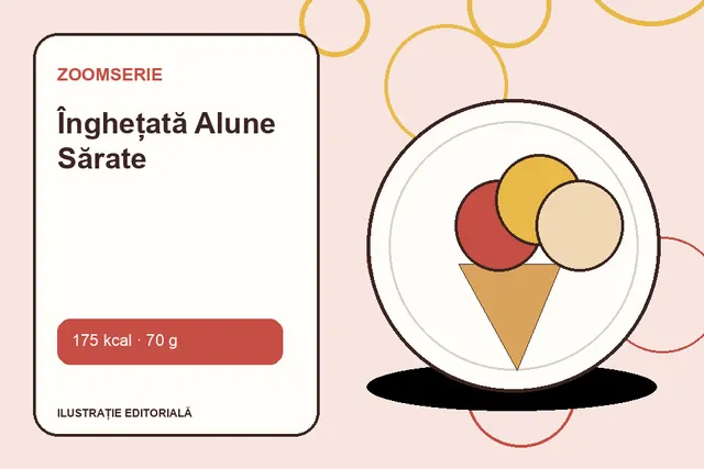 Înghețată Alune Sărate de la Zoomserie — ilustrație editorială unică