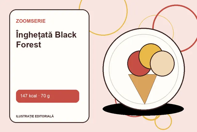Înghețată Black Forest de la Zoomserie — ilustrație editorială unică