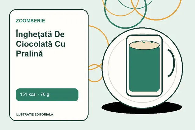 Înghețată De Ciocolată Cu Pralină de la Zoomserie — ilustrație editorială unică