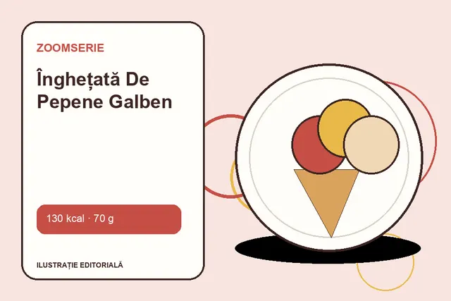 Înghețată De Pepene Galben de la Zoomserie — ilustrație editorială unică