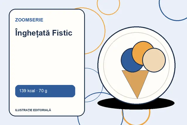 Înghețată Fistic de la Zoomserie — ilustrație editorială unică