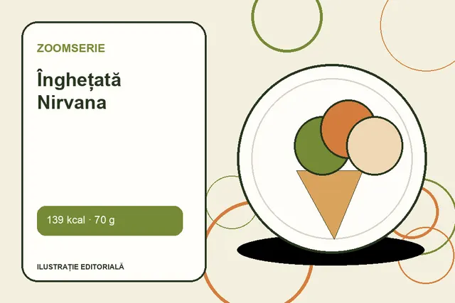 Înghețată Nirvana de la Zoomserie — ilustrație editorială unică